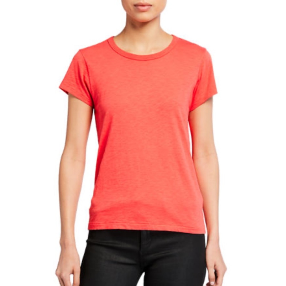 Rag & Bone The Slub Tee Coral Pink Shirt